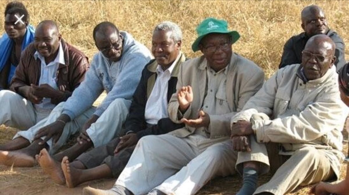 group of old men in Zimbabwe